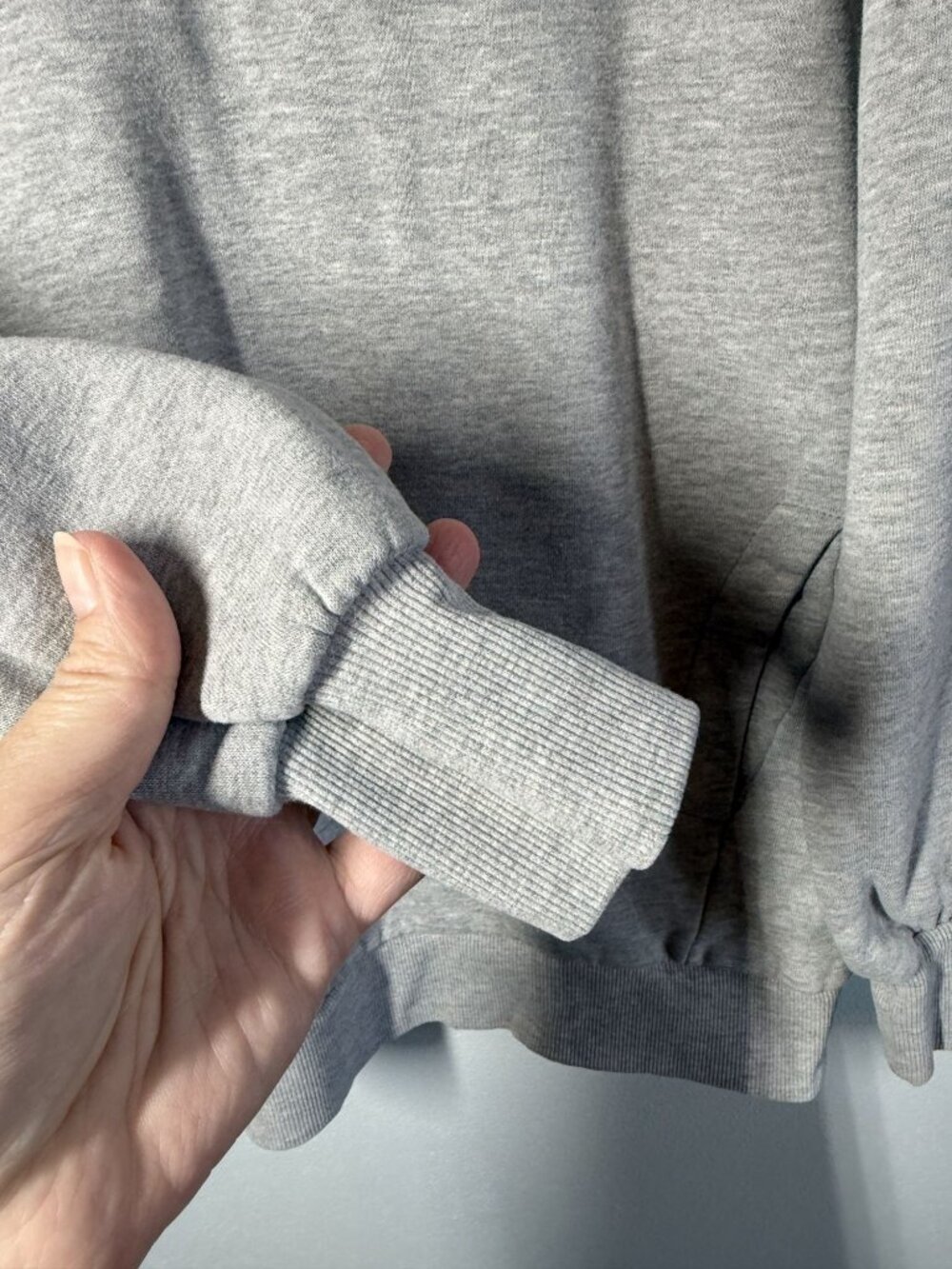 Zenana Womens Small Gray Sweatshirt Crewneck Pullover Cozy Pockets Lounge Casual - Picture 8 of 12
